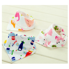 Children Double-Sided Triangular Bandage Infant Pure Cotton Baby Bib